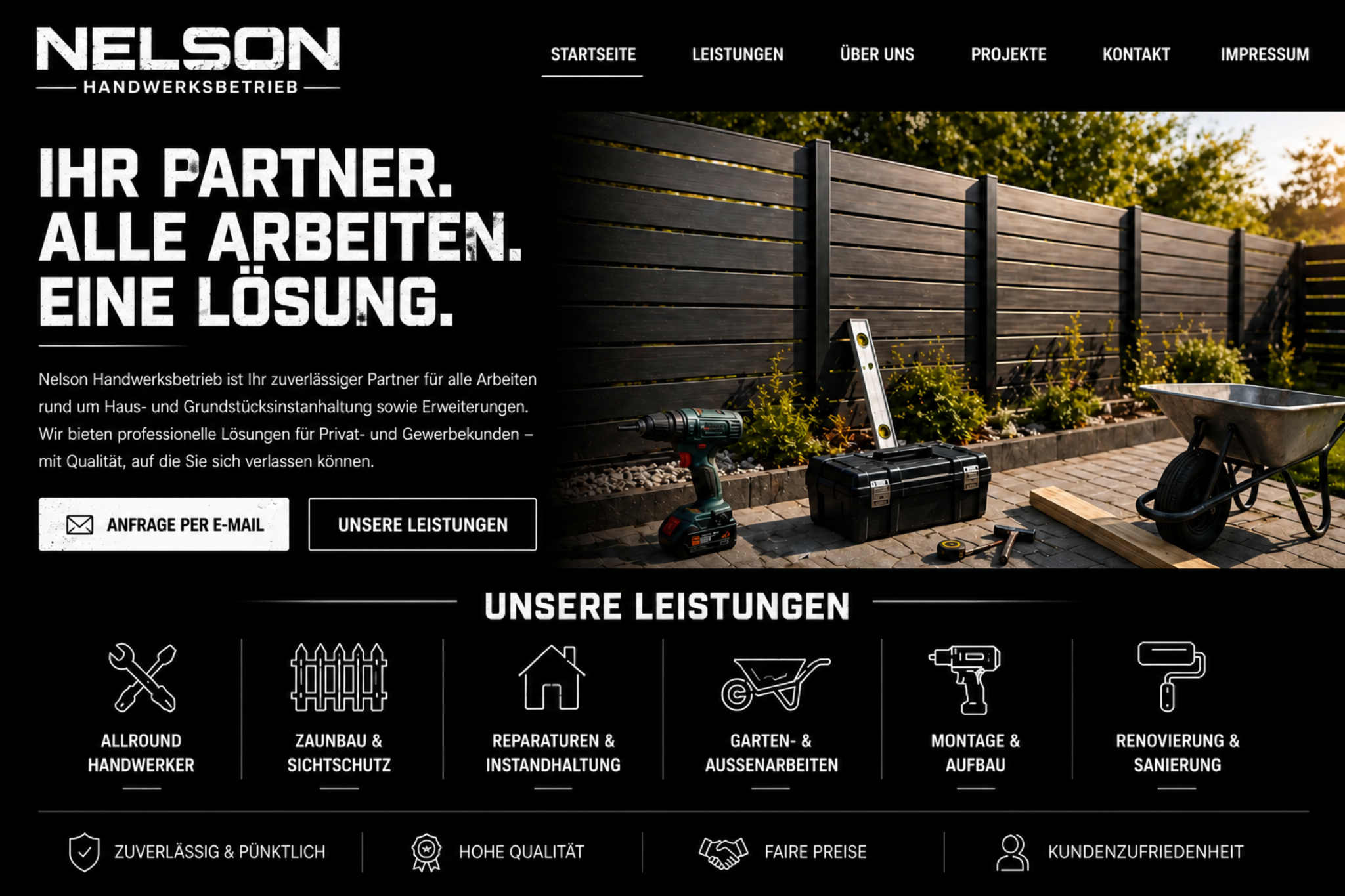 Nelson Handwerksbetrieb - Startseite